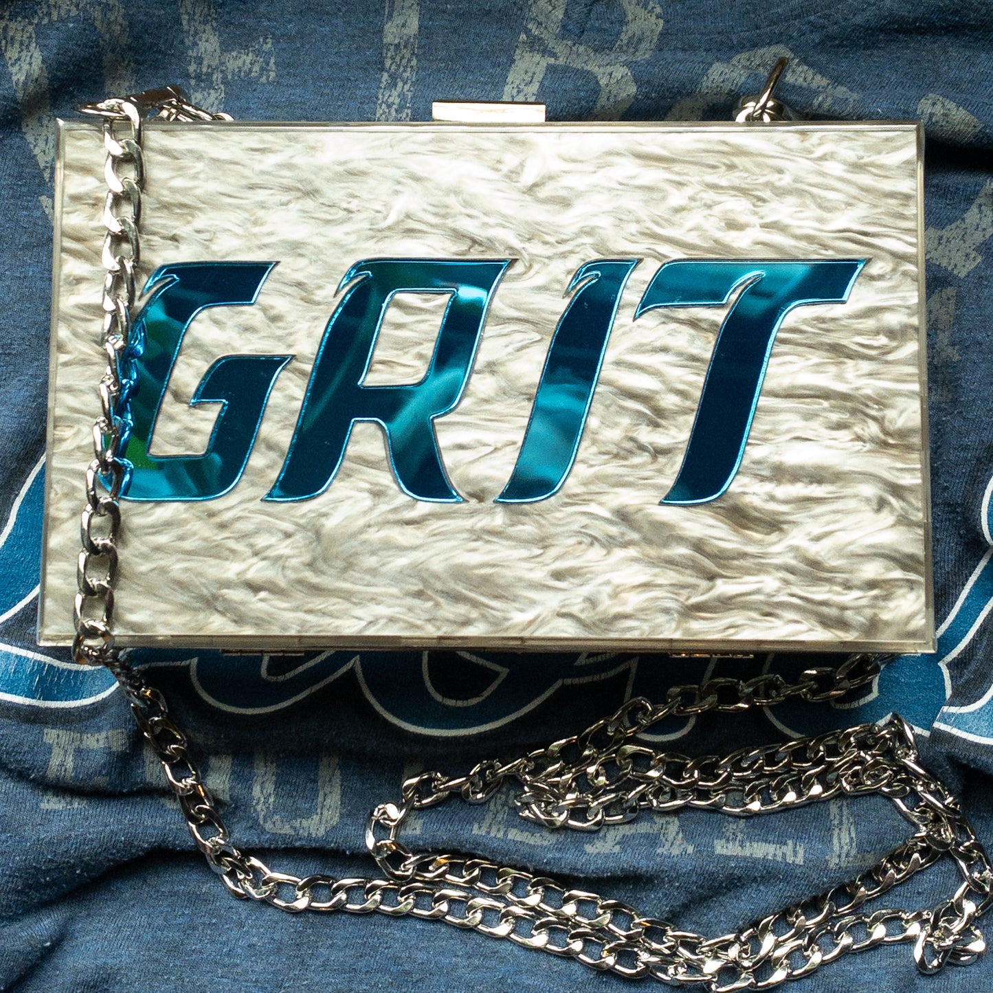 GRIT Clear Acrylic Purse