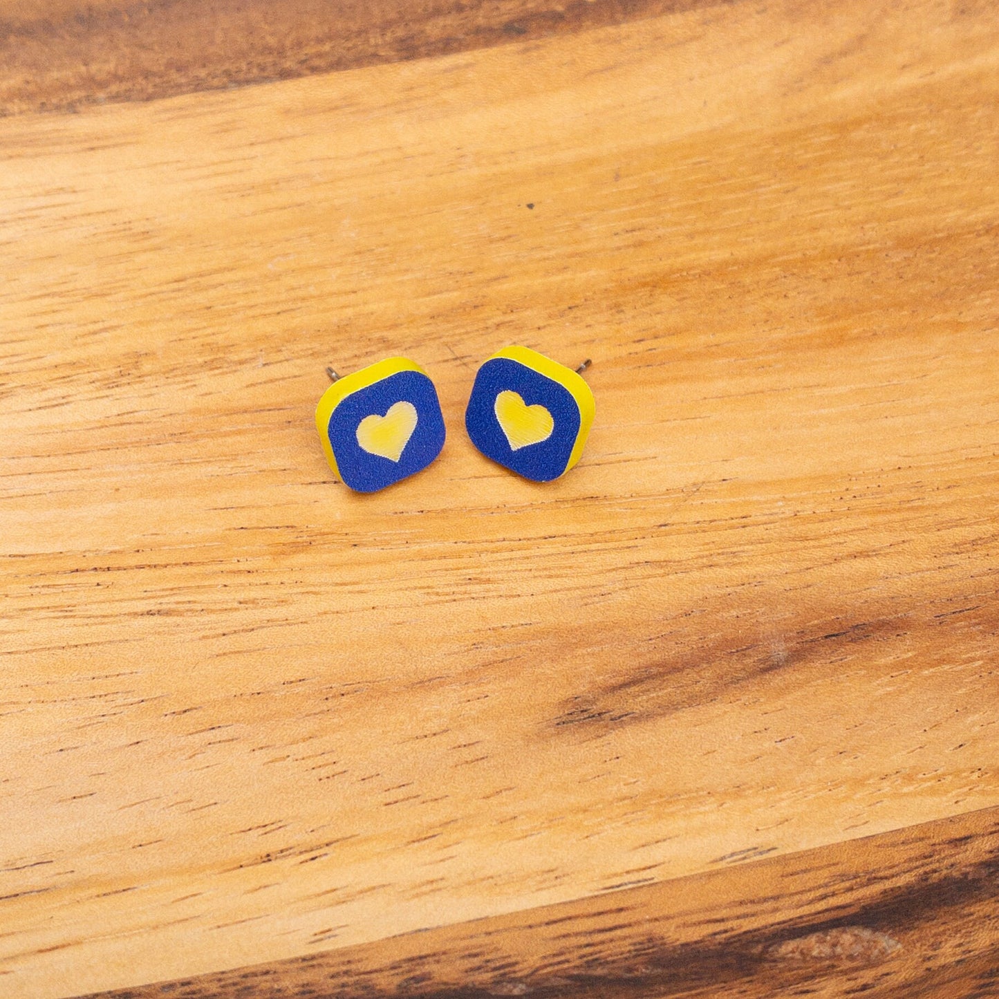 UofM University of Michigan Earrings, Maise & Blue