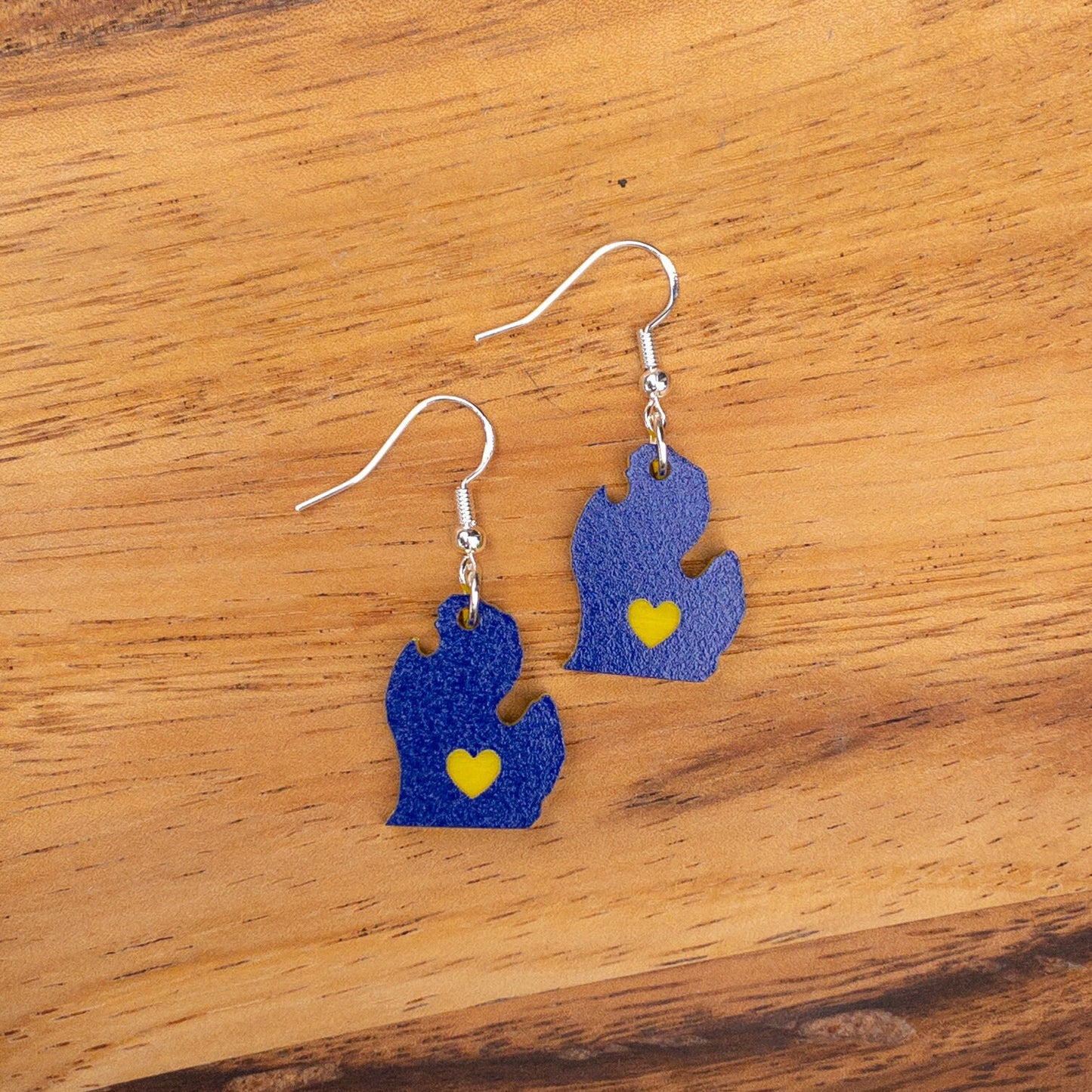 UofM University of Michigan Earrings, Maise & Blue