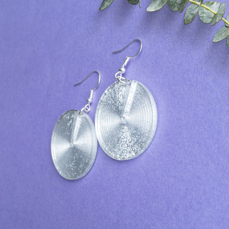 Shiny Disc Earrings