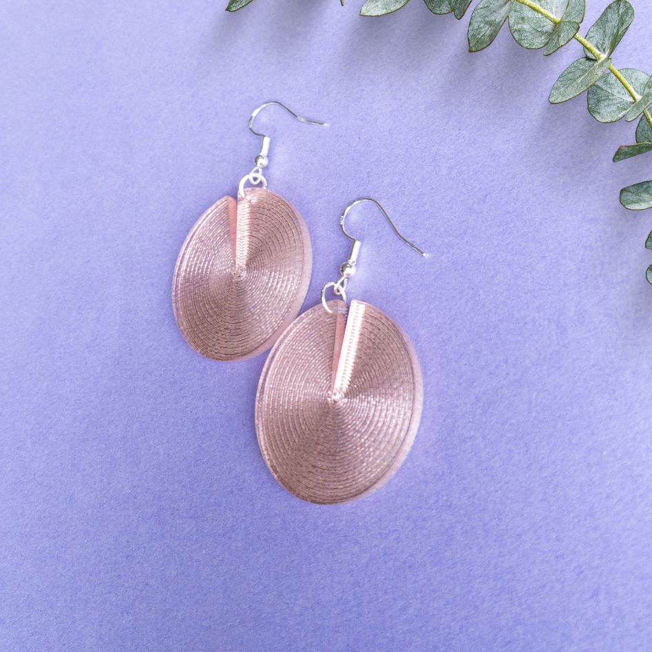 Shiny Disc Earrings