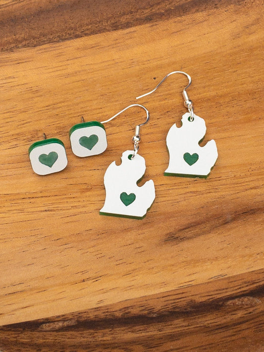 MSU Fan, Michigan State University Stud & Dangle Earrings