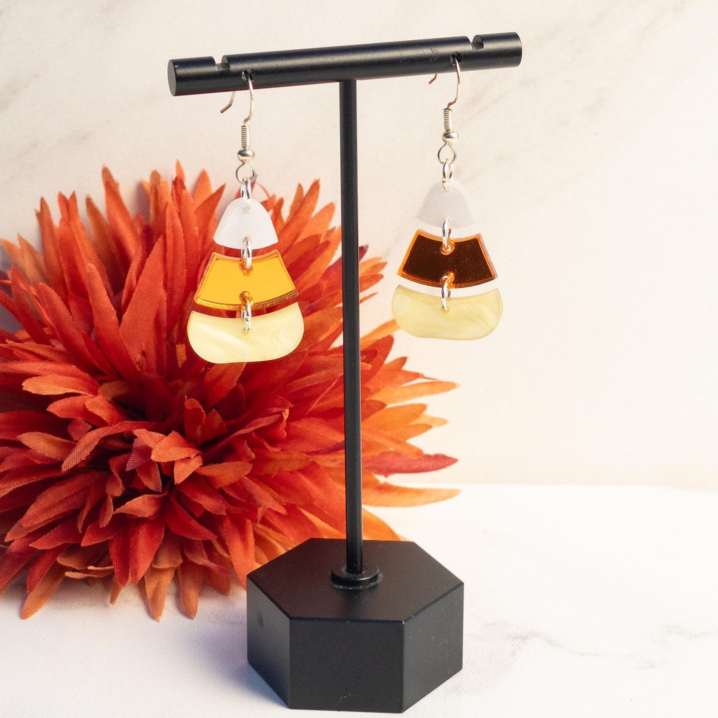 Candy Corn Earrings