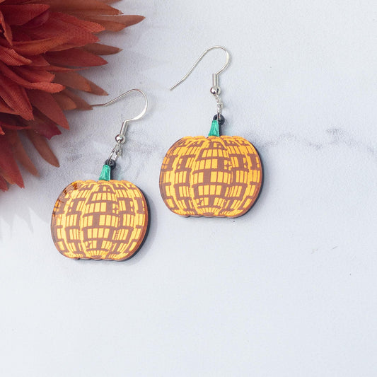 Disco Pumpkin Earrings