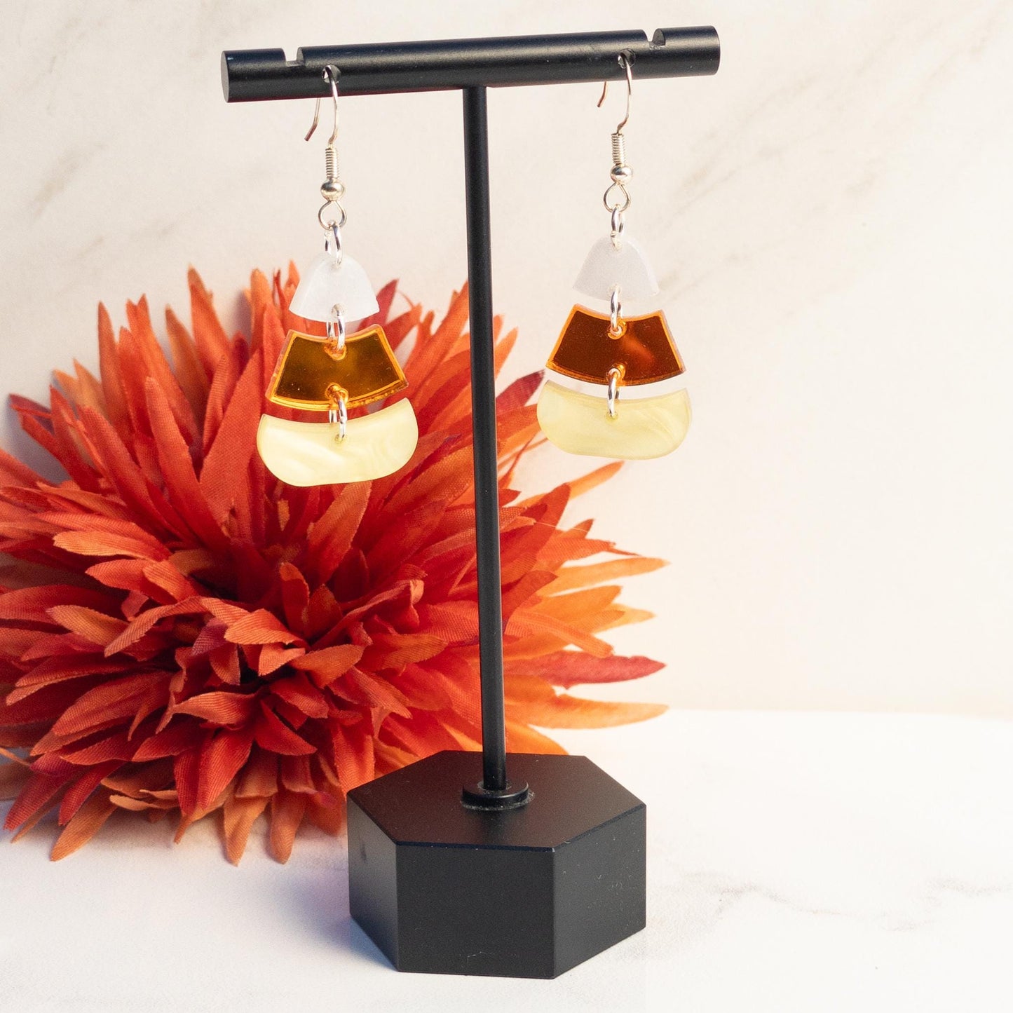 Candy Corn Earrings